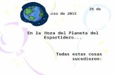 CEIP Espartidero - Hora del Planeta 2015 presentación