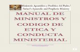 MANUAL DE MINISTROS Y CODIGO DE ETICA MINISTERIAL