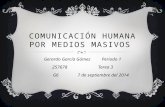 Comunicación humana por medios masivos