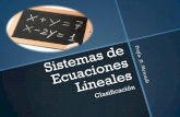 Sistemas de Ecuaciones Lineales clasificacion