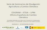Seminario de divulgacion agricultura y cambio climatico