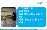 Informe de avances 2013 y 2014 de GWP SAM y CWPs - Leandro Díaz