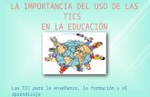 Uso de las TIC en la educación