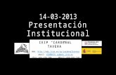 14-03-13 presentación institucional