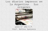 Los diarios impresos en la argentina