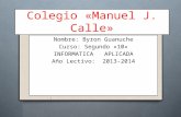 Colegio «manuel j calle byron