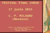 Festival final curso 2015 - C. P. Milagro (Navarra