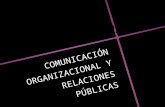 COMUNICACION ORGANIZACIONAL Y RELACIONES PÚBLICAS