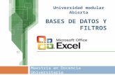 Docencia 2   Bases De Datos Excel