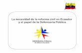 Dr. ernesto pazmiño   la necesidad de la reforma civil en ecuador