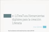 "e-LITERATURA Herramientas digitales"