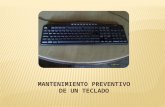 Mantenimiento preventivo de un teclado