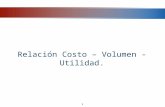 Relación costo - volumen - utilidad.