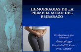 Hemorragia 1ra mitad del embarazo