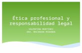 éTica profesional y responsabilidad legal