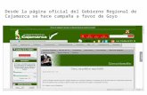 Santos hace campaña política desde página del gobierno regional