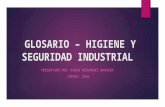 Glosario – higiene y seguridad industrial