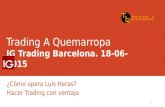 IG Trading: Luis Heras (18 de junio en Barcelona)