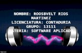 Presentacion software aplicado Roosbvelt Rios