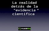 Alfonso Muscleblog: La realidad tras la "evidencia científica"