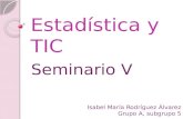 Seminario V - Estadística y tic