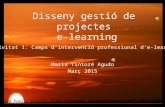 Disseny gestió de projeces e-learning