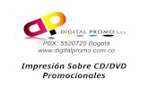 Impresion Sobre CD o DVD - Digital Promo