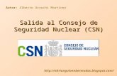 Visita al Consejo de Seguridad Nuclear (CSN)