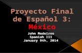 John Medeiros - Proyecto Final de Español 3