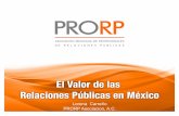 El Valor de la RRPP en México Congreso PRORP 2011