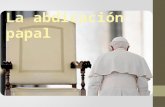 La abdicación papal