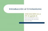 Introducción al cristianismo capitulo  I