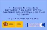 Implementación del plan de cardiopatía isquémica en Extremadura