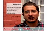 David Flórez, ponente en el Congreso Poder Ciudadano, ¡poder de la gente, poder constituyente!