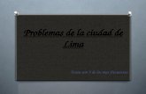 Problemas de la ciudad de Lima