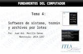 Tema 4 software de sistema, las terminales, archivos por lotes