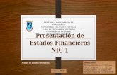 Presentación de Estados Financieros Nic1, mesa de trabajo 1