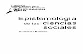 Epistemologia de las ciencias sociales