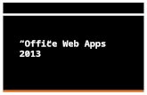 Office web apps+app store