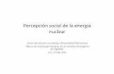 Percepción social de la energía nuclear