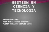 GESTION EN CIENACI Y TECNOLOGIA