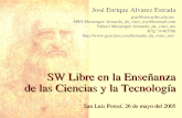 SW Libre en la Enseñanza de las Ciencias y la Tecnología