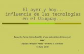 El ayer y hoy... influencia de las tecnologías en el Uruguay"