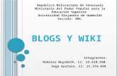 Blogs y wiki