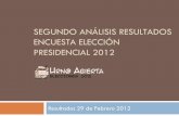 Segundo análisis de resultados al 29 de feb 2012