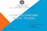 Presentacion del Liceo Bolivariano Nuieva Toledo