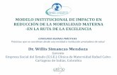 Modelo institucional de impacto en reducción de la mortalidad materna en la ruta de la excelencia