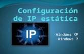 Configuración de ip estática