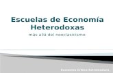 Escuelas de Economía heterodoxas
