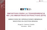 Iniciativas para la transparencia de las industrias extractivas (eiti)